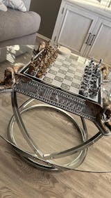 Gold and Silver Egyptian Chess Set – Chess House