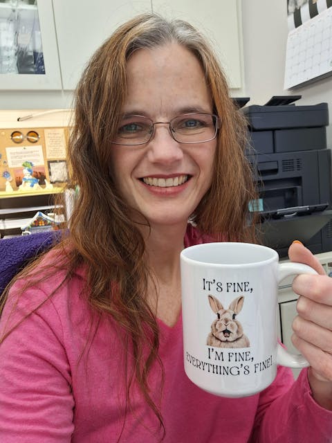 It's Fine White Glossy Mug