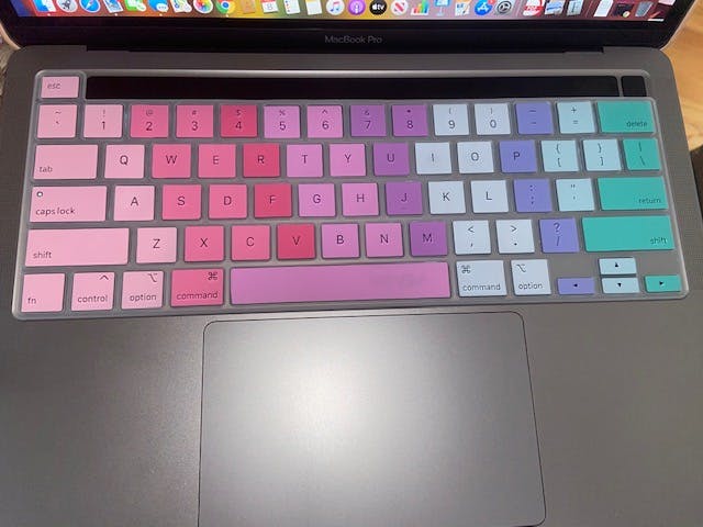 silicone keyboard cover macbook pro rain hologram