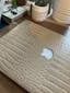 Khaki Faux Crocodile MacBook Case