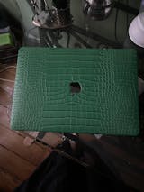 Chic Geeks Faux Crocodile iPad Case - Emerald