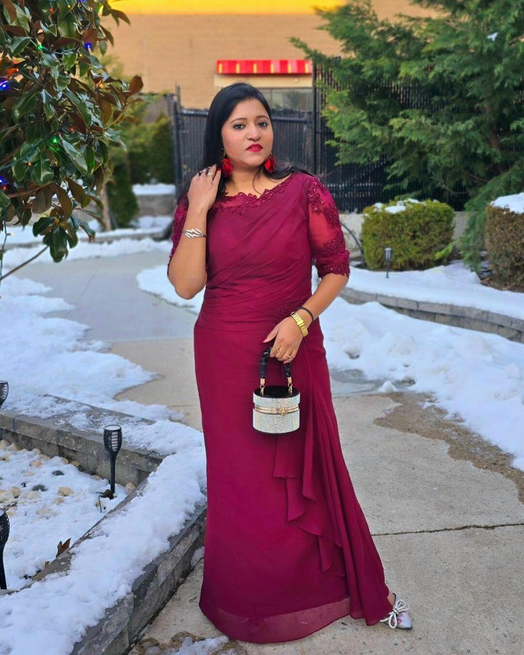 Elegant Mermaid Chiffon Half Sleeves Long Lace Mother of The Bride Dresses UK