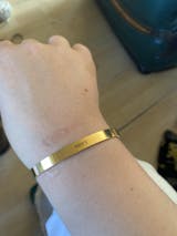 Custom Cuff Bracelet - Gold (6mm)