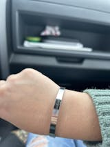 Custom Cuff Bracelet -  Silver (6mm)