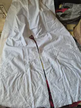 Sara Chikankari Cotton Plazo - White Colour