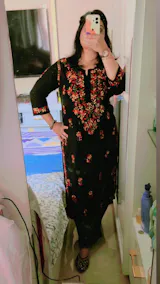 Maysa Soft Rayon Chikankari Kurti - Multi Colour