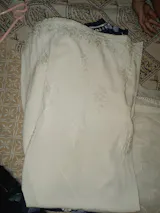 Arfa Rayon Lucknowi Chikankari Plazo - White Colour