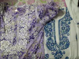 Shraddha Kapoor inspired Pure Cotton Chikankari Kurti - Blue Colour