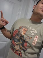 Warrior Leaf Oversize Tee – Japanese 420 Cannabis