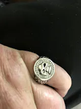 Retro Biker Skull Ring for Men – Silver Color Punk Gothic Rock Hip-Hop Open Ring