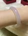 White Moonlight White Chalcedony Jade Bangle