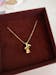 24K Gold Ribbon Lily of the Valley Pendant