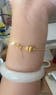 24K Gold Brushed Gourd Charm