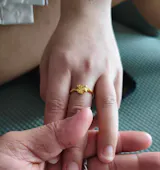 Gold Plated Silver Lucky Horse Ring