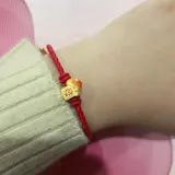 24K Gold Luminous Enamel Year of the Snake Blessing Charm Set