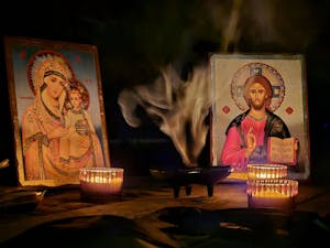 Jesus Christ from Kazan - Aged wooden icon in canvas with gold background - Mount Athos