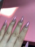 Handmade Almond-Shaped Nails - Minimalist Pink Gradient Aurora Wearable False Nails ✨