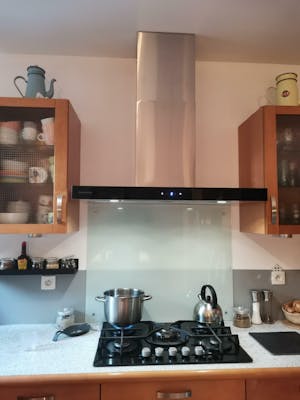 Ciarra Hotte Aspirante 90cm avec Capteur Tactile, Contrôle wifi et Application 650m³/h 4 Vitesses CBCS9102-OW