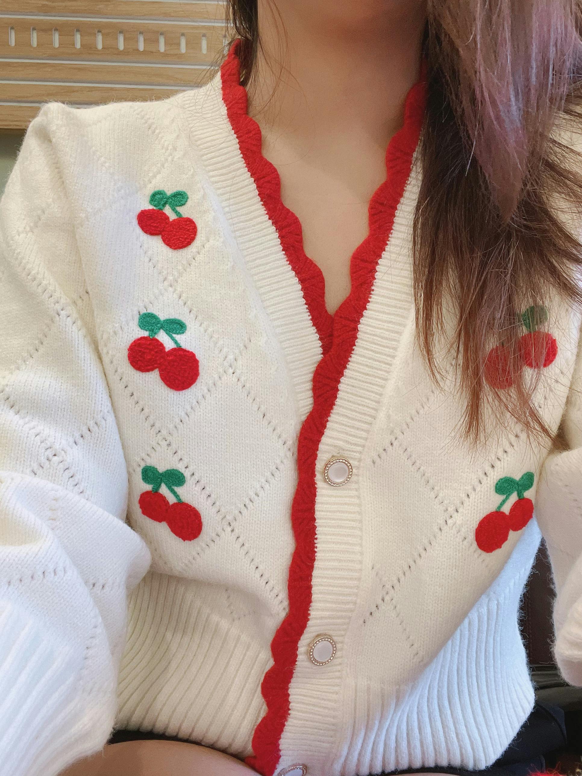 cider cherry cardigan