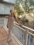 Nudy | Maxi Dress With Mesh Back - Nude Stones