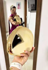 Lurelle | Acrylic Shell Clutch Bag – Gold & Silver Designer Evening Purse for Weddings & Parties