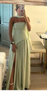 Soleil |  Maxi Dress with Scarf white