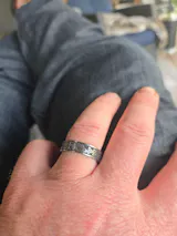 Claddagh Wedding Ring UCL1-TITAN6M-FLAT - TITANIUM