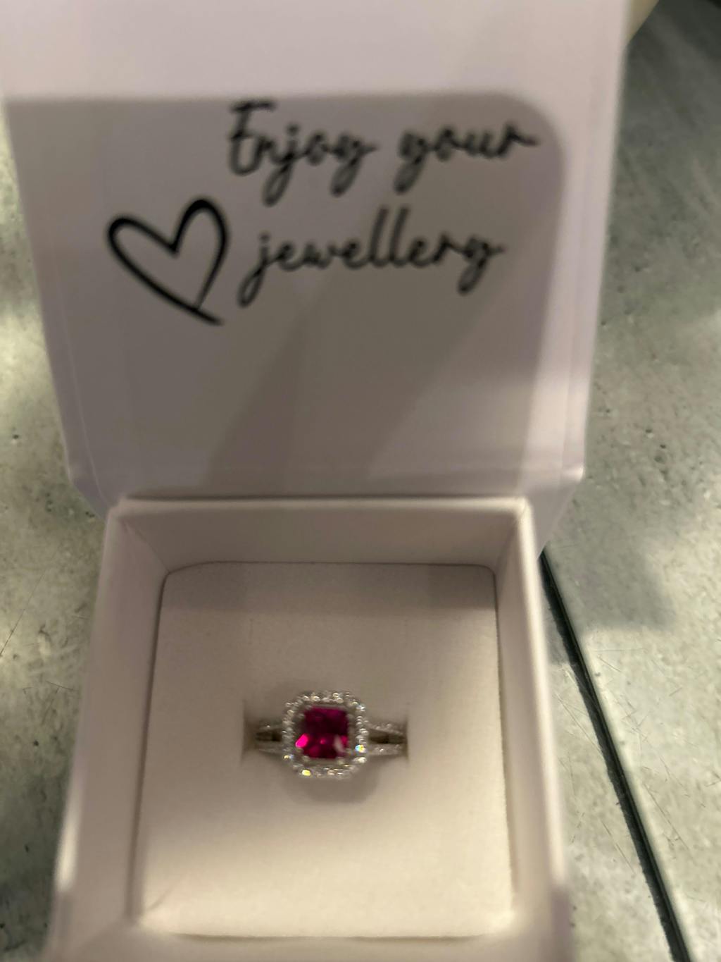 925 Sterling Silver Ruby Cz  Split Shank Solitaire Ring J-Jaz