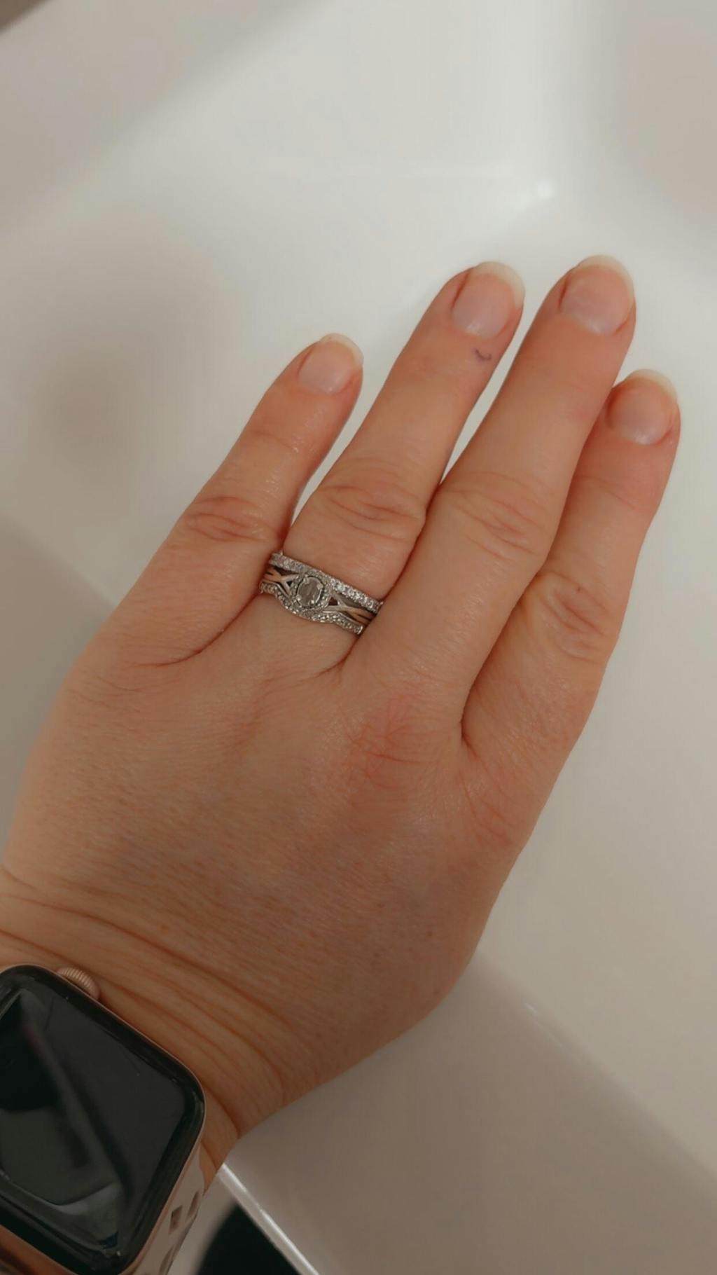 925 Sterling Silver Pink & White Cz Full Eternity Ring