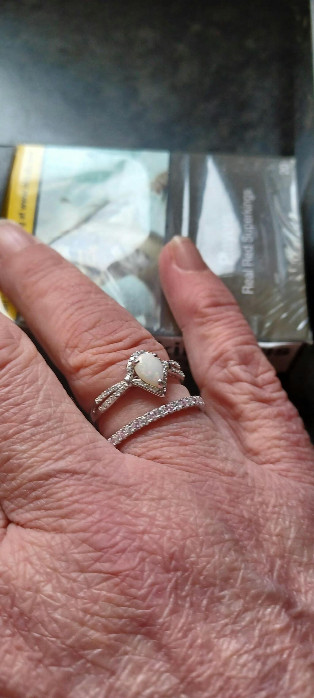 925 Sterling Silver Amethyst & White Cz Full Eternity Ring