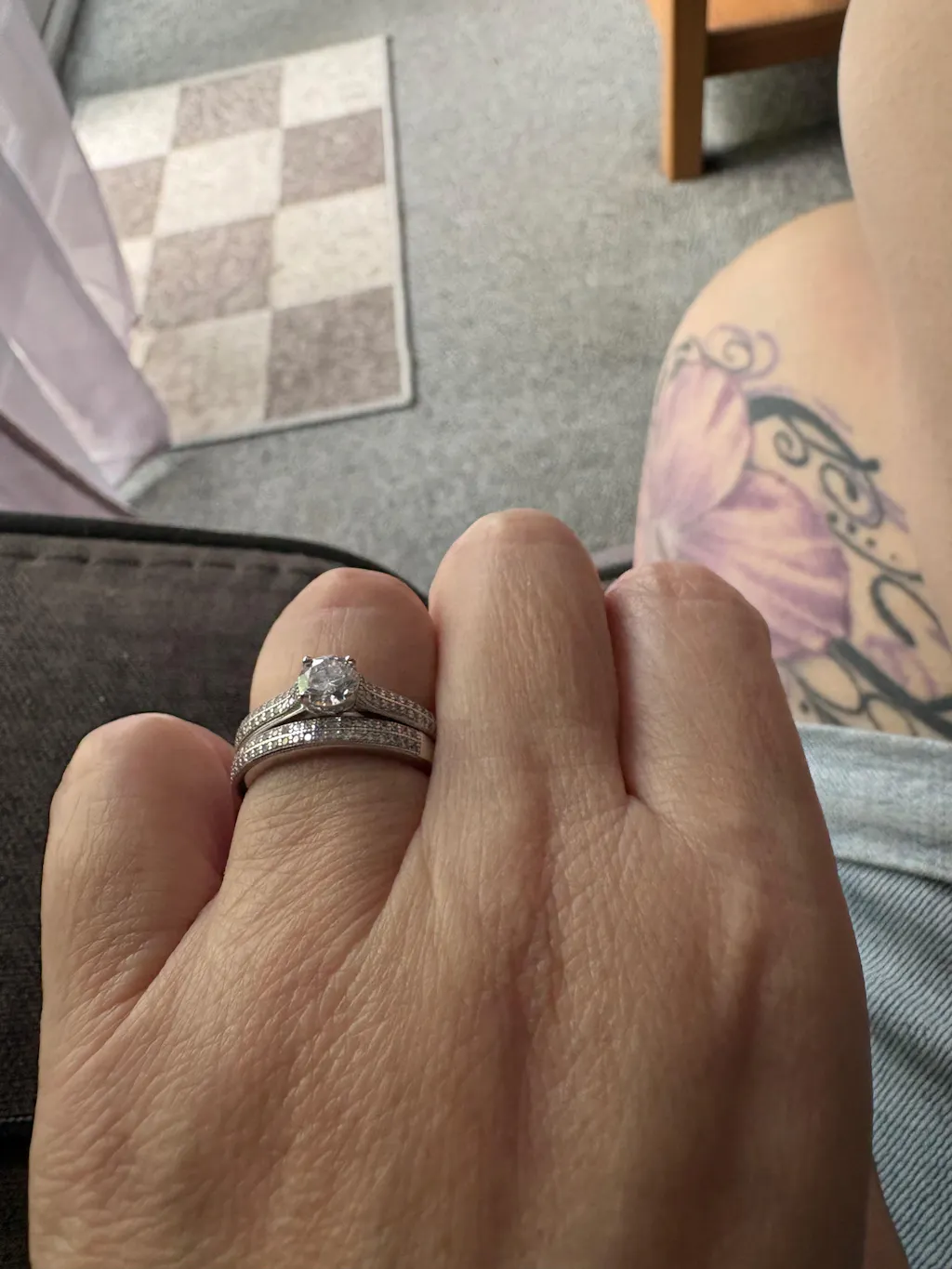 925 Sterling Silver Bridal Half Eternity with Cz in the Centre Rings