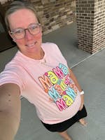 Peach "Mama" Tee; S-2XL PLUS