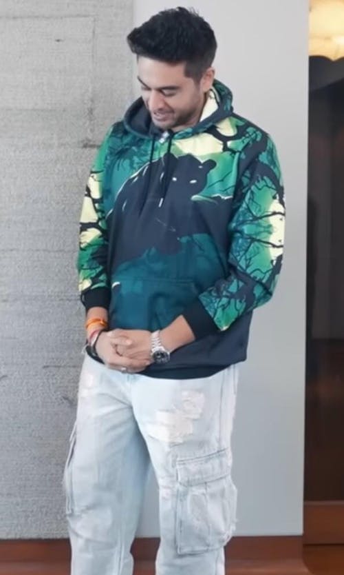 Jungle Phantom Printed Hoodie - Premium Fleece Comfort