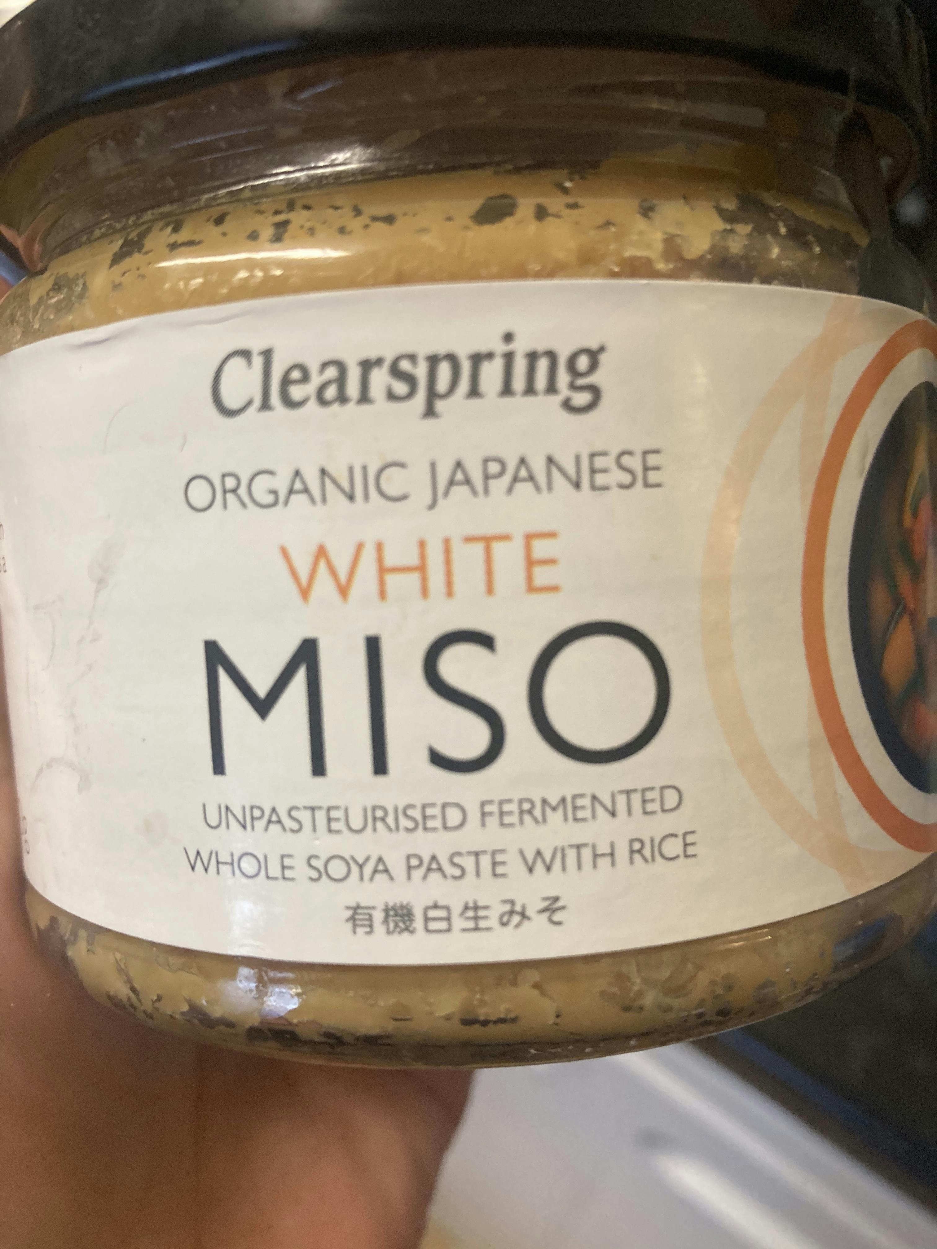 organic white miso paste