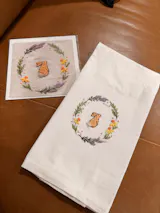Spring Rabbit Kitchen Towel Beginner Kit