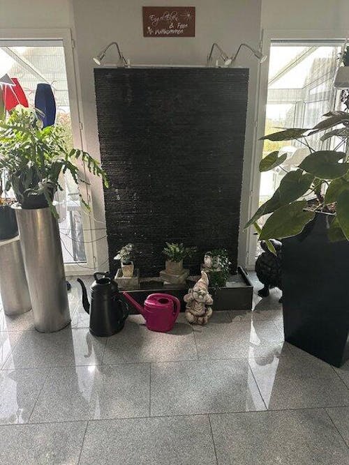 AVA WALL XXL – Luxuriöse Wasserwand Schiefer Braun 160 cm