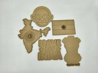 Whittlewud Pack of 10 Sheets MDF Boards for Art and Craft, MDF Wooden Board for Plaque Sign- Multiple Sizes