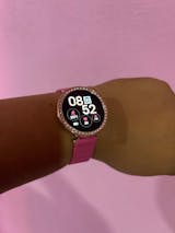 Smartwatch para Dama con Correa de Silicon con Pedrería en Bisel OE2563