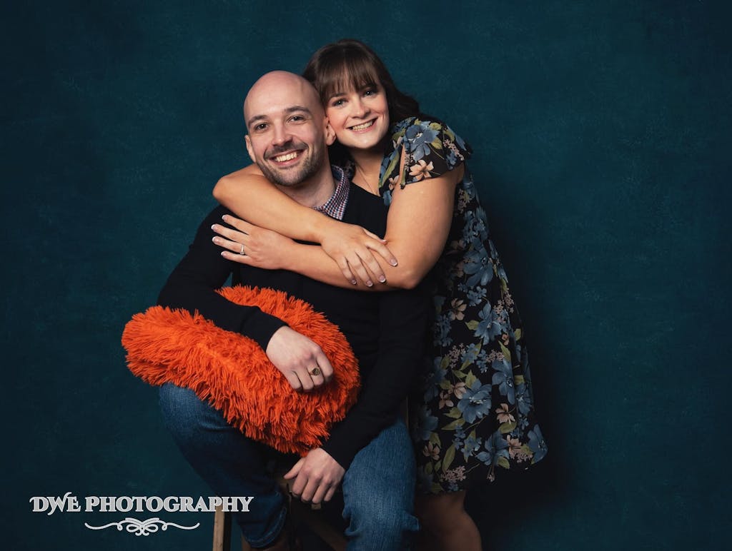 Clotstudio Dark Blue Green Textured Hand Painted Canvas Backdrop #clot515