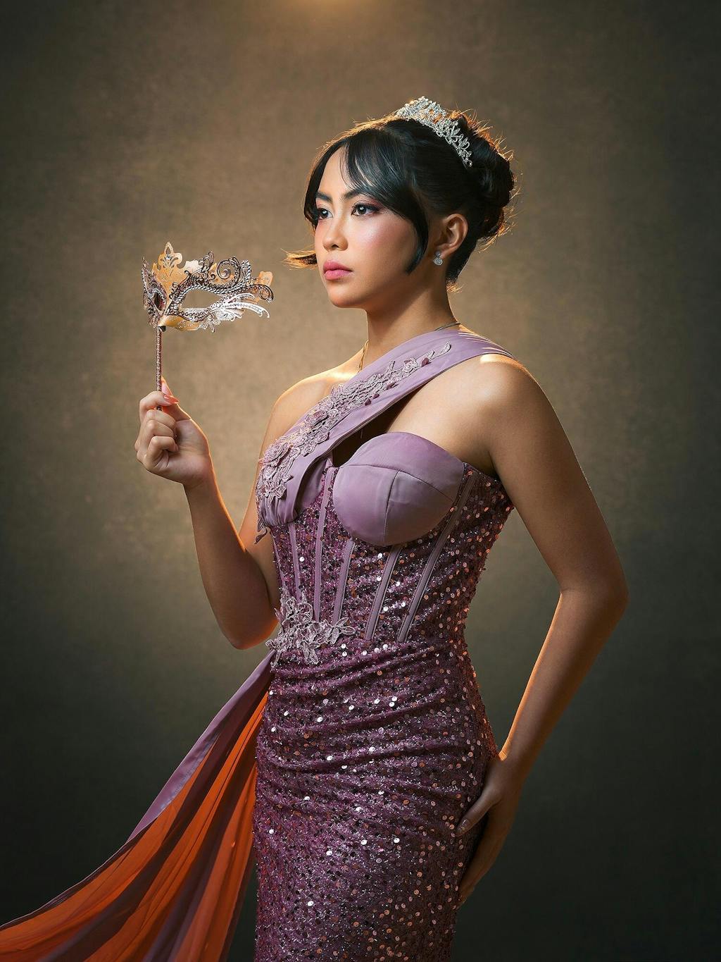 Clotstudio Abstract Dark Gray Brown Textured Hand Painted Canvas Backdrop #clot486