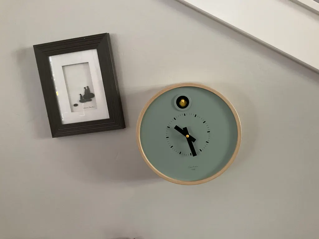 Sage Green Modern Cuckoo Clock with Stand – Dot | Cloudnola