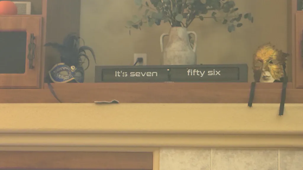 Modern Text Flip Clock Metal | Cloudnola