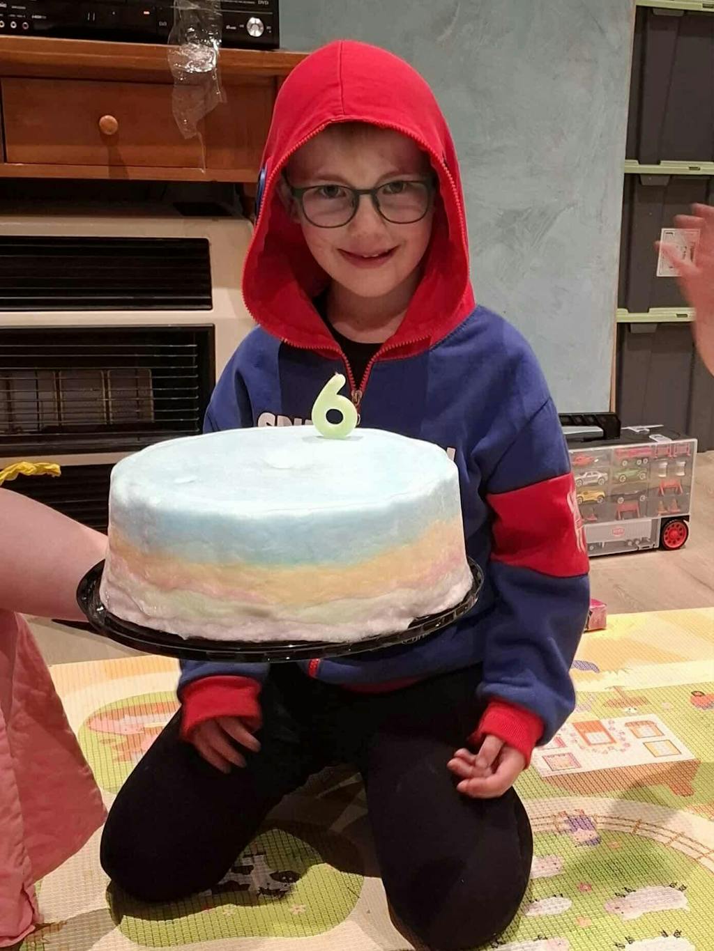 Rainbow Fairy Floss Cake