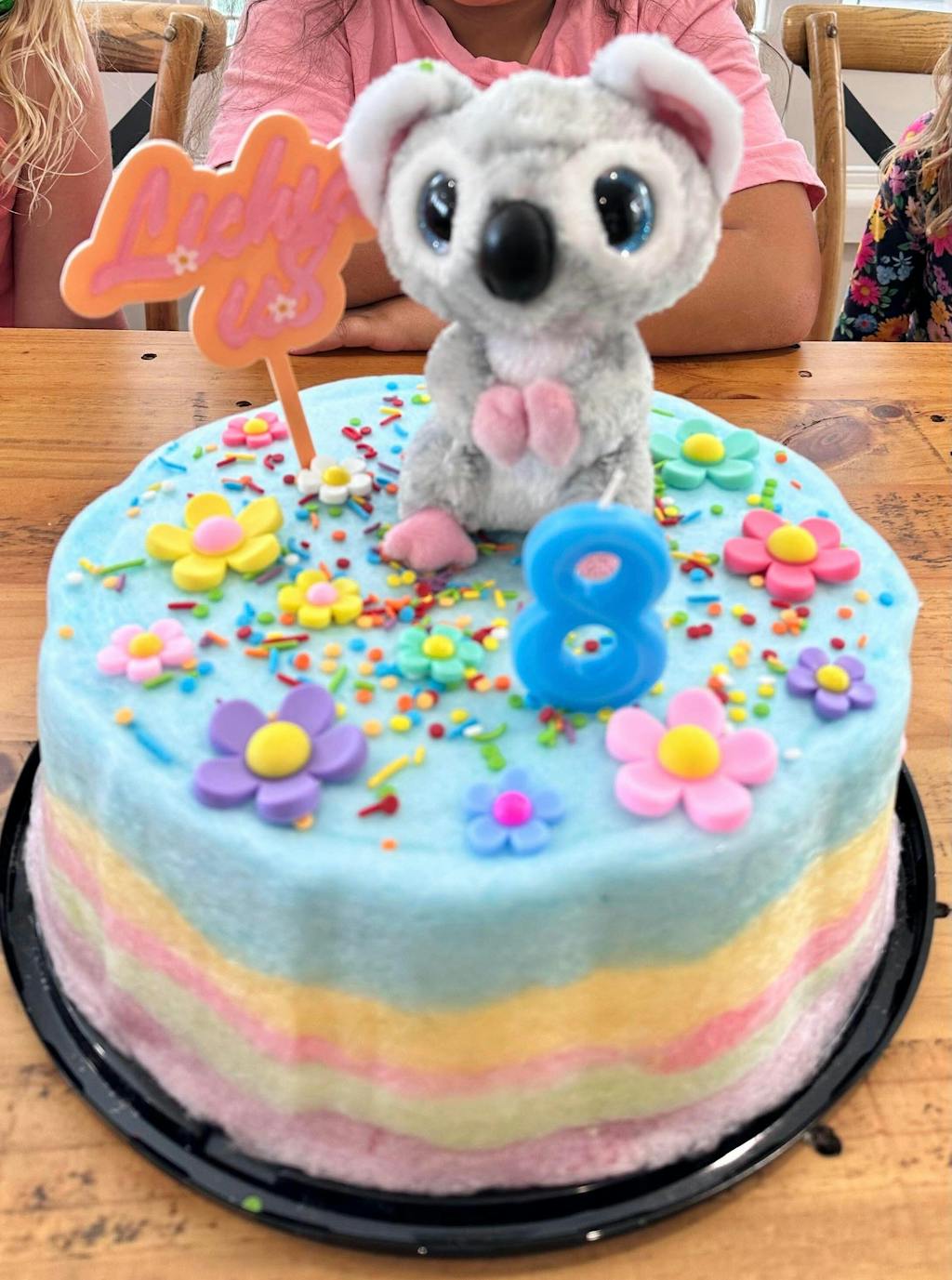 Rainbow Fairy Floss Cake