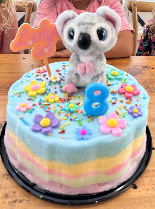 Rainbow Fairy Floss Cake