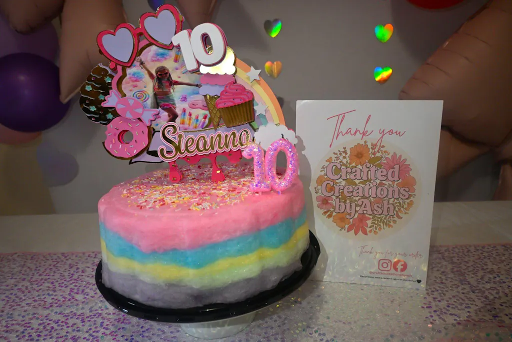 Rainbow Fairy Floss Cake