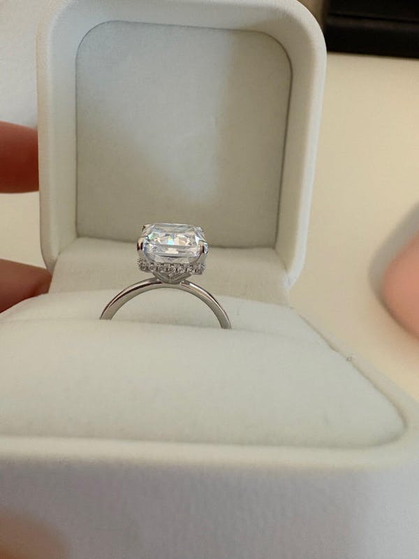 Classic 4 Carat Radiant Cut Engagement Ring