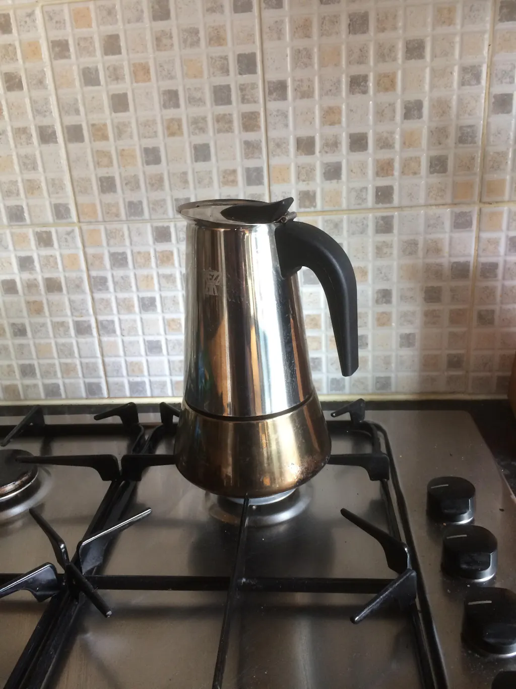 Pezzetti Steelexpress Stove Top Moka Pot Coffee Maker 10 Cup Clumsy