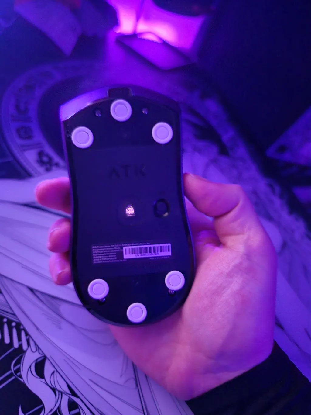 White Orbit PTFE Donut Mouse Skates