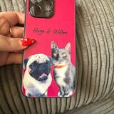 Custom Pet Portrait Phone Case - iPhone & Samsung Galaxy